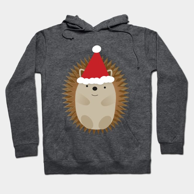 Santa Hedgehog Hoodie by Hedgie Designs